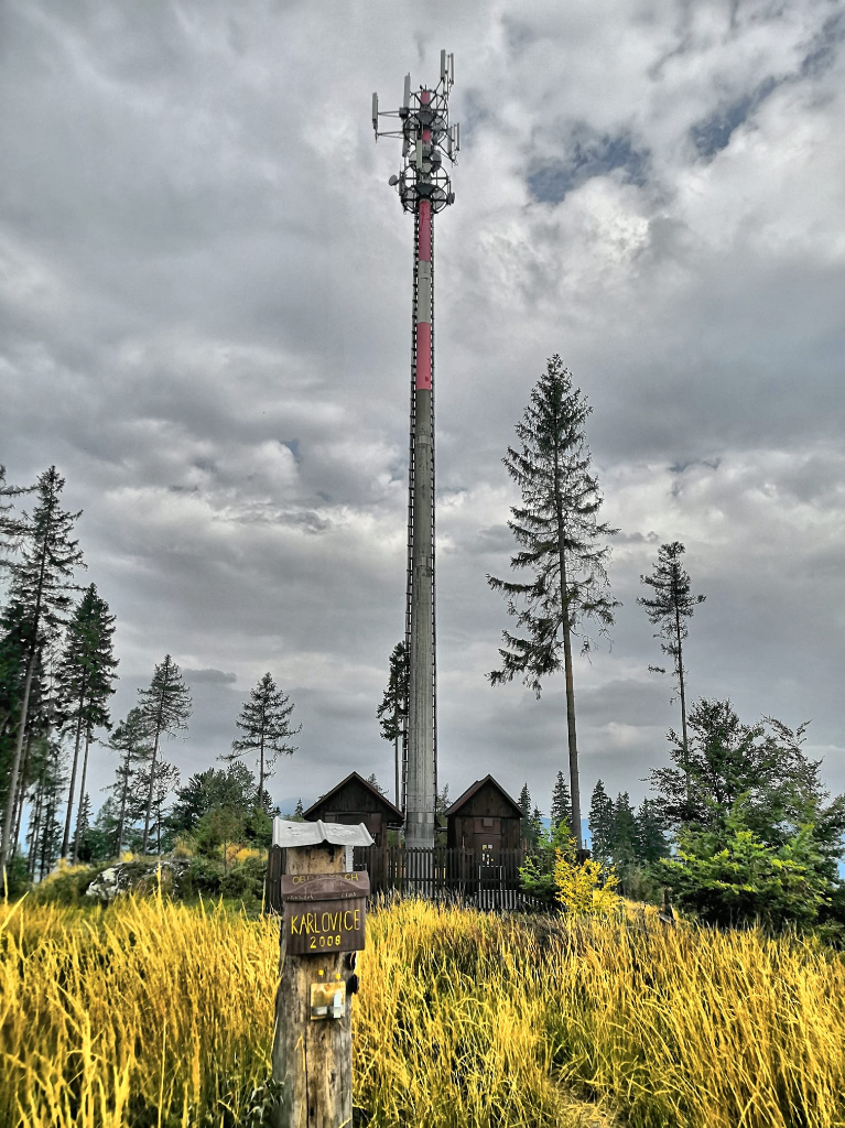 Vysílač na Obřím Vrchu - Karlovice
